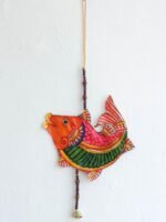 Orange Fish Tholu Bommalata Door-hanging