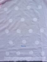 Pastel-Pink Cotton Chikankari 3pc Ladies suit - Image 5