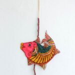 Pink Fish Tholu Bommalata Door-hanging