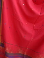 Scarlet-Red Bhujodi pure cotton 3pc suit - Image 4