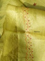 Yellowish-Green-gents-silk-kurta-fabric at Shilphaat