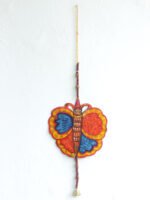 Blue-and-Orange-Big-Butterfly-Tholu-bommalata-Wall-hanging