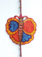 Blue-and-Orange-big-butterfly-Leather-Toran