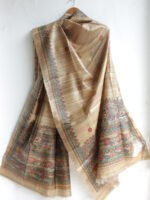 Fishes-Madhubani-Tussar-silk-Dupatta