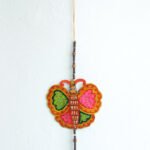 Pink-and-green-Big-Butterfly-Tholu-bommalata-Wall-hanging at Shilphaat