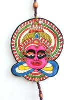 Pink-kathakali-leather-door-hanging