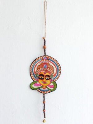 Yellow Kathakali face Wall-hanging
