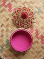 Beads-and-crystals-Red-wooden-marriage-Sinhora at Shilphaat