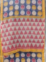 Blue-dots-kota-doria-cotton-sari Shilphaat