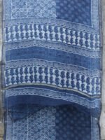Indigo-Floral-print-kota-doriya-sari