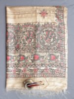 Black,-Red-Fishes,-Peacocks-Madhubani-silk-Dupatta-Tussar-Ghicha- at Shilphaat
