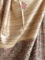 Black and Red -Fishes,-Peacocks-Madhubani-Dupatta-Raw-silk