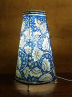 Blue-Lotus-tholu-bommalata-floor-Lamp