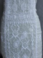 Cream-white-Beadwork-Chikankari-Kurta-Dupatta-Suit