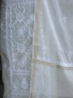 Cream-white-Beadwork-Chikankari-mul-chanderi-2pc-ladies-suit