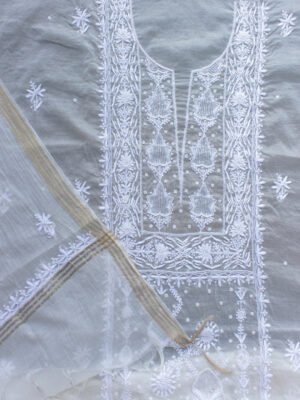 Cream-white-Beadwork-Chikankari-mul-chanderi-DM-set-
