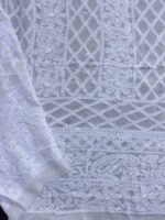 Cream-white-Chikankari-viscose-dress-material