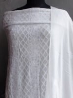 Cream-white-Viscose-Chikankari-Kurta-Dupatta-set