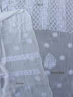 Cream-white-Viscose-chikankari-2pc-ladies-suit