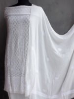 Cream-white-Viscose--chikankari-kurta-dupatta-set