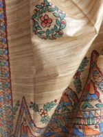 Fishes-Madhubani-Dupatta-Raw-silk