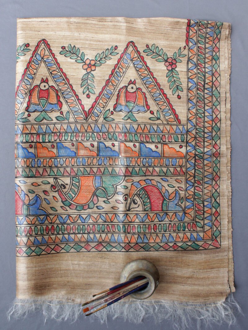 Fishes-Madhubani-Dupatta-Tussar-Ghicha-Shilphaat