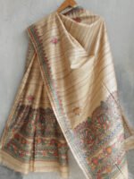 Fishes-and-Peacocks-Madhubani-Bagalpuri-silk-Dupatta