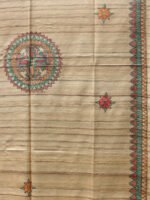 Fishes-and-Peacocks-Madhubani-Bagalpuri-tasar-silk-Dupatta