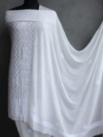 Off-white-Viscose-Chikankari-Dress-material