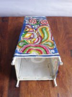 Peacock-Blue-Leather-Lamp