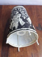 Radha-Krishna-Black-and-white--Leather-Lamp