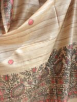 Red-and-Black-Peacocks-Madhubani-Dupatta-Raw-silk