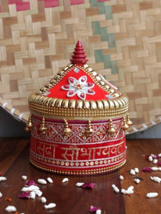 Sada-Subhagyavati-Lace-wedding-Sindur-Box