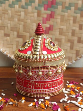 Sada-Subhagyavati-Lace-wood-Sindoor-box