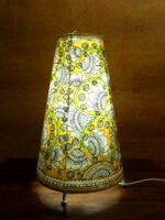 Yellow-Lotus-tholu-bommalata-floor-Lamp at Shilphaat