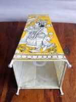 off-white-and-Yellow-Radha-Krishna-Leather-Lamp