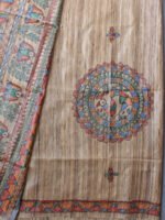 Birds-and-peacocks-madhubani-pure-silk-dupatta
