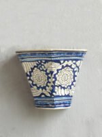 Blue-and-white-Leather-Wall-lamp