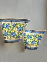 Blue-lotus-traditional-wall--Lamp-Pair