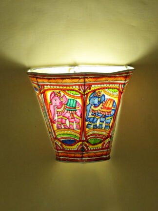 Elephants-Tholu-Bommalata-Wall-lamp-Shilphaat