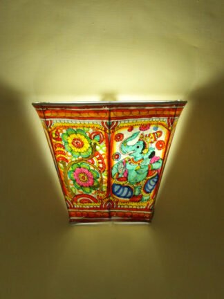 Ganesha-Tholu-Bommalata-Wall-lamp at Shilphaat