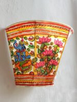 Ganesha-and-Lotus-Leather-Wall-lamp