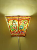 Peacocks-and-flowers-Tholu-Bommalata-Wall-lamp