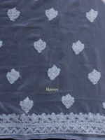 White-chikankari-georgette--ladies-kurta-fabric